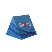 Trekantet vandret kasse