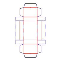 Formet kasse 2 rum - rozkrój